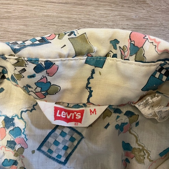 70’s men’s Levi’s button up shirt size medium - Picture 3 of 4
